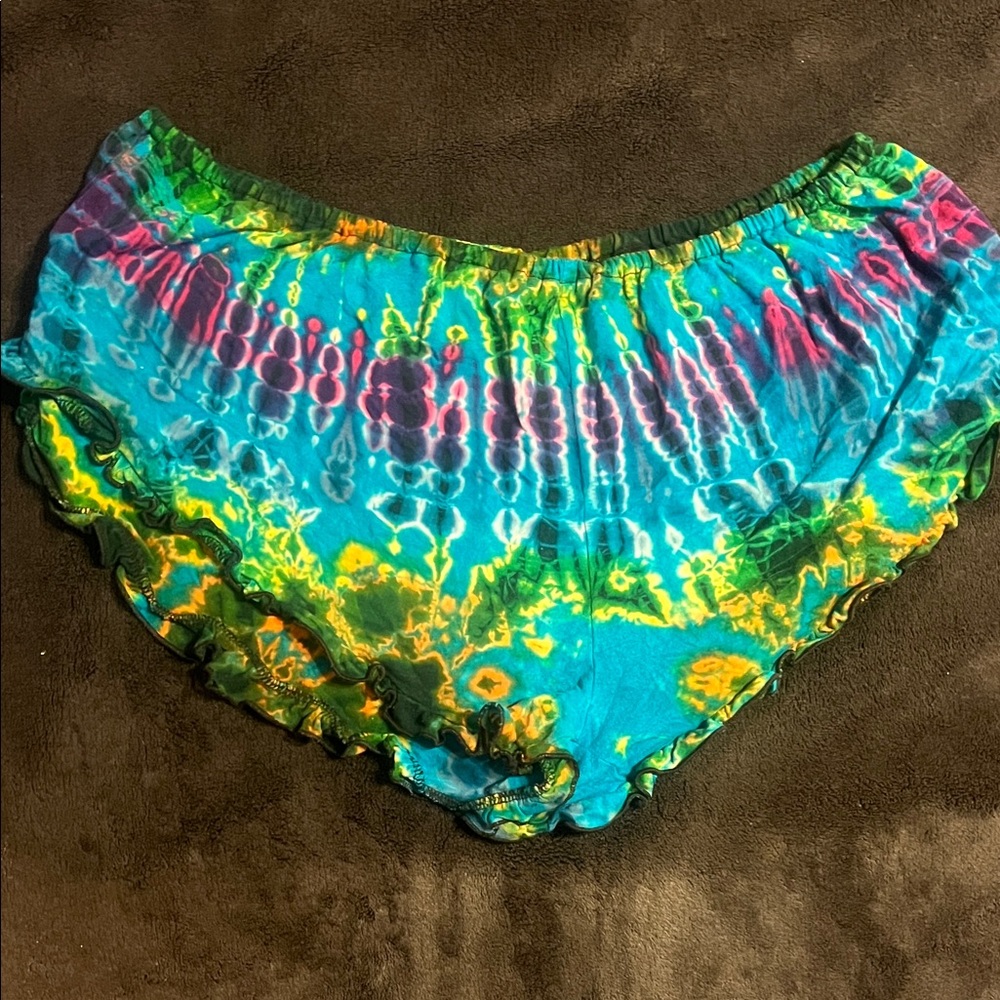 Kathmandu Multicolor Tie-Dye Women Shorts